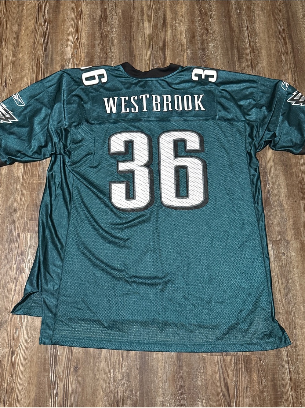 Vintage Reebok Brian Westbrook Philadelphia Eagles Jersey Men's 2XL Midnight Gre